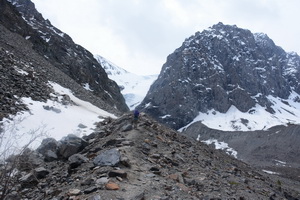 Путь к леднику Малый Актру