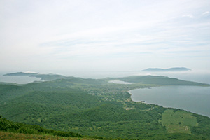 Вид с горы Старцева (353 м). Остров Путятина