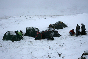 2007 год. Лагерь рядом с пиком Шелехов