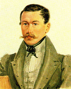 Александр Николаевич Сутгоф. Акварель Н.А. Бестужева, 1839 г.