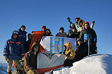 Пик Шелехов (1Б, 2811 м), восхождение тур. клуба 'Наследники' в 2007 г.  Публикация в газете 'Шелеховский вестник'