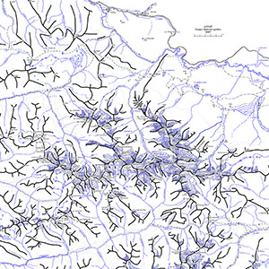 Карта Северо-Чуйского хребта. Схема, дополненная в соответствии с классификатором, изданным в Новосибирске в 2007 году